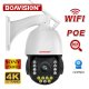 8MP 4K PTZ IP Camera Wifi/PoE Human Tracking 30x Zoom CCTV Color Night Vision Security Camera (image for) 8MP 4K PTZ IP Camera Wifi/PoE Human Tracking 30x Zoom CCTV Color Night Vision Security Camera