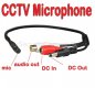Wide Range Microphone for CCTV Security Camera DC output port (image for) Wide Range Microphone for CCTV Security Camera DC output port