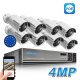 8CH H.265 POE Security Camera NVR KIT w. 8PCS 4MP PoE Camera (image for) 8CH H.265 POE Security Camera NVR KIT w. 8PCS 4MP PoE Camera